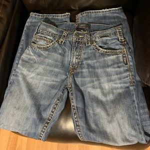 Men’s Silver Zac Jeans Boot-Cut. Good condition just worn around house.